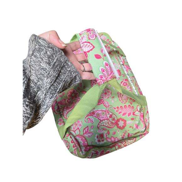 Green and pink picnic bag - Picture 1 of 9